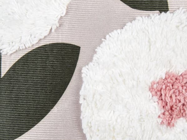 Sett med 2 Pynteputer Rosa Bomull 45 x 45 cm Blomstermønster Flyttbart Trekk Moderne Innredningstilbehør Soverom Stue