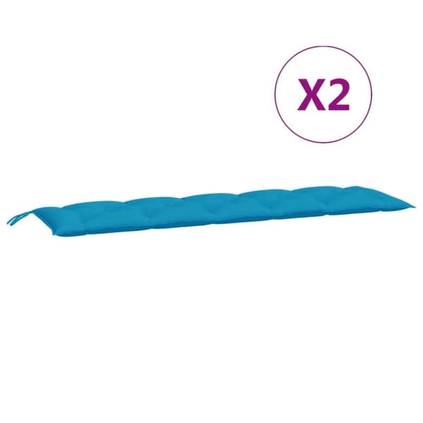 vidaXL Puutarhapenkin pehmusteet 2 kpl v.sin. 180x50x7cm Oxford kangas