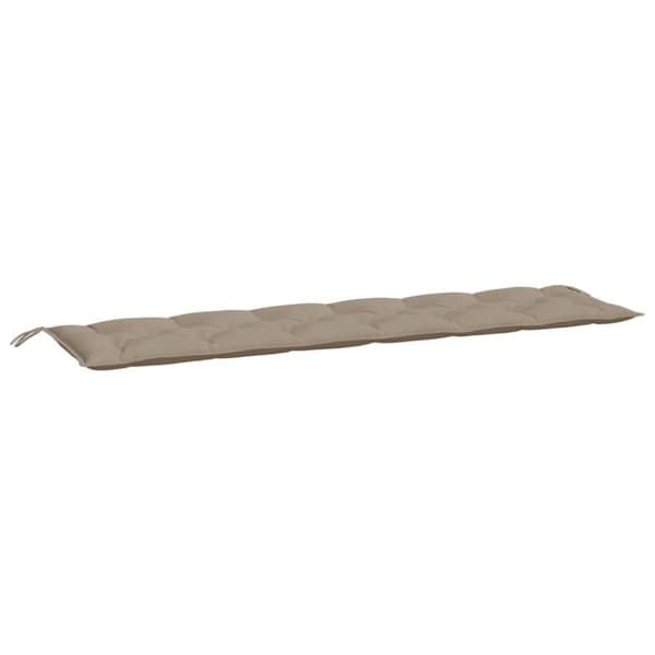vidaXL Bänkdyna för trädgården taupe 200x50x7 cm oxfordtyg