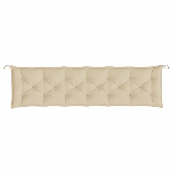 vidaXL hynde til havebænk 200x50x7 cm oxfordstof beige