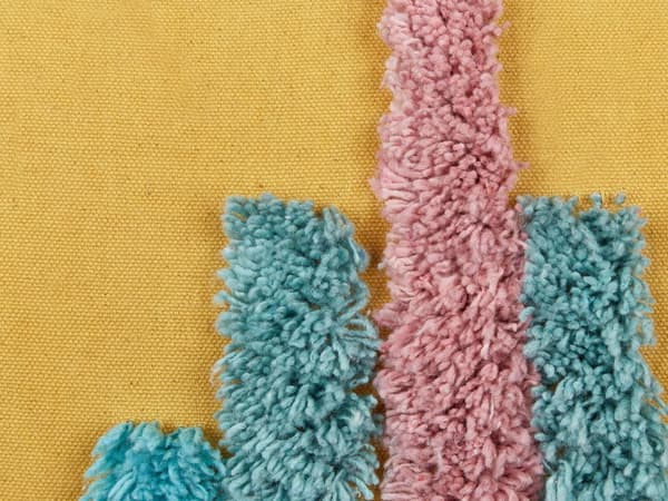 Set om 2 Prydnadskuddar Flerfärgad Bomull 30 x 50 cm med Tofsar Rektangulär Modern Kudde Boho Dekor Tillbehör Vardagsrum Sovrum