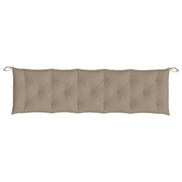 vidaXL Bänkdynor för trädgården 2st Taupe 180x50x7cm oxfordtyg