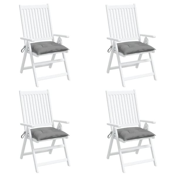 vidaXL Stolsdynor 4 st grå 50x50x7 cm oxfordtyg