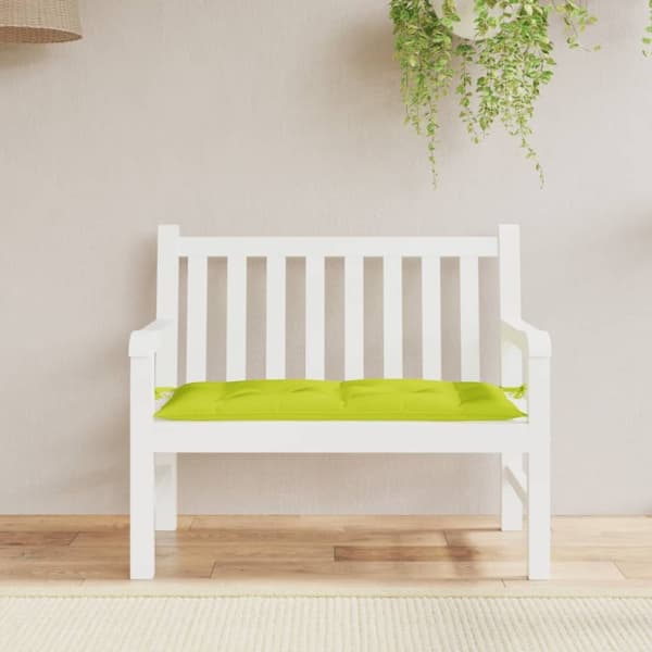 vidaXL hynde til havebænk 100x50x7 cm oxfordstof lysegrøn