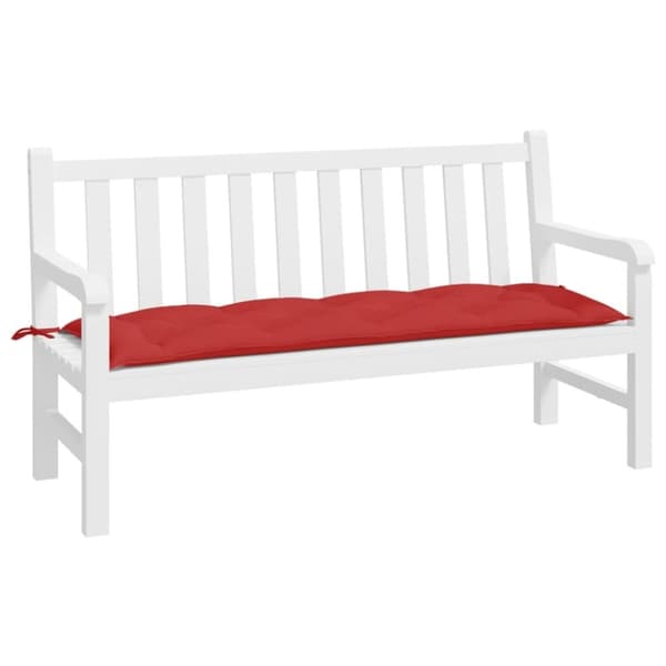vidaXL hynde til havebænk 150x50x7 cm oxfordstof rød