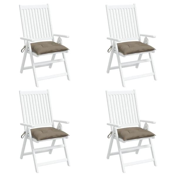 vidaXL pallehynder 4 stk. 50x50x7 cm oxfordstof gråbrun
