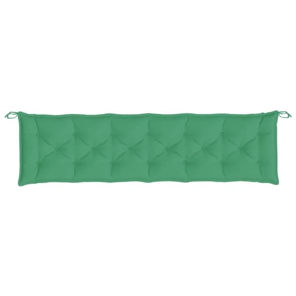 vidaXL hynder til havebænk 2 stk. 200x50x7 cm oxfordstof grøn