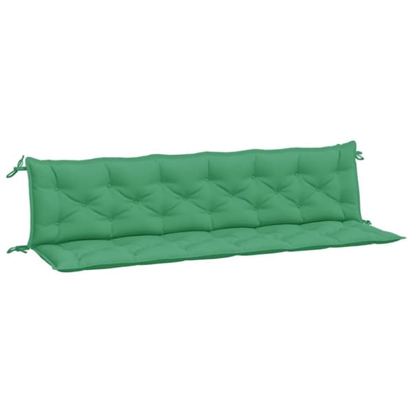 vidaXL hynder til havebænk 2 stk. 200x50x7 cm oxfordstof grøn