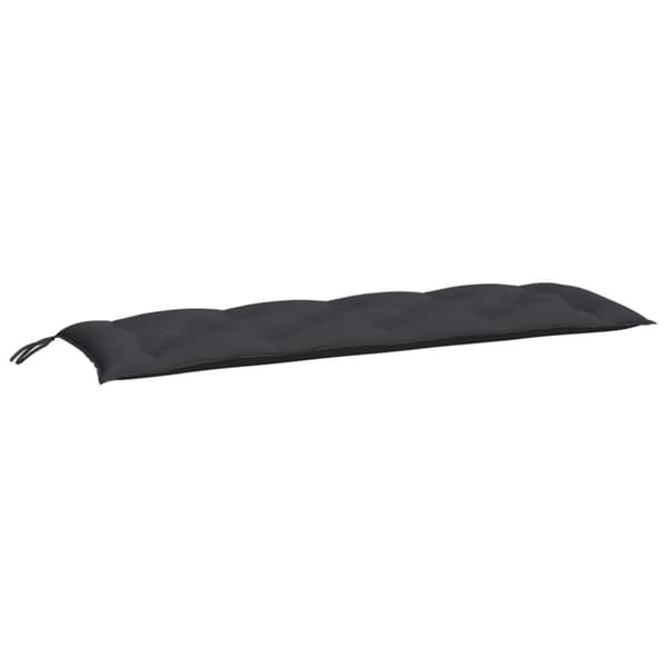 vidaXL hynder til havebænk 2 stk. 150x50x7 cm oxfordstof sort