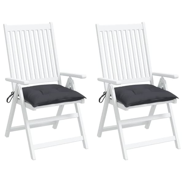 vidaXL Stolsdynor 2 st antracit 50x50x7 cm oxfordtyg