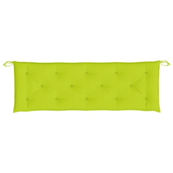 vidaXL Bänkdynor för trädgården 2st ljusgrön 150x50x7cm oxfordtyg