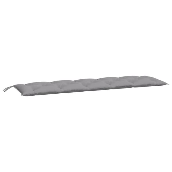 vidaXL hynder til havebænk 2 stk. 180x50x7 cm oxfordstof grå