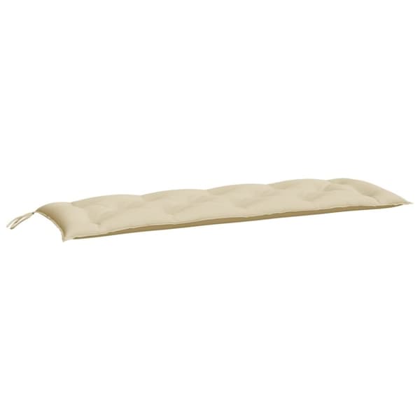 vidaXL Bänkdynor för trädgården 2st beige 150x50x7cm oxfordtyg