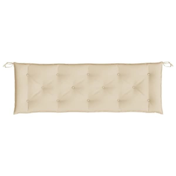 vidaXL Bänkdynor för trädgården 2st beige 150x50x7cm oxfordtyg