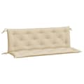 Miniatyrbillede 6 af 10: vidaXL hynder til havebænk 2 stk. 150x50x7 cm oxfordstof beige