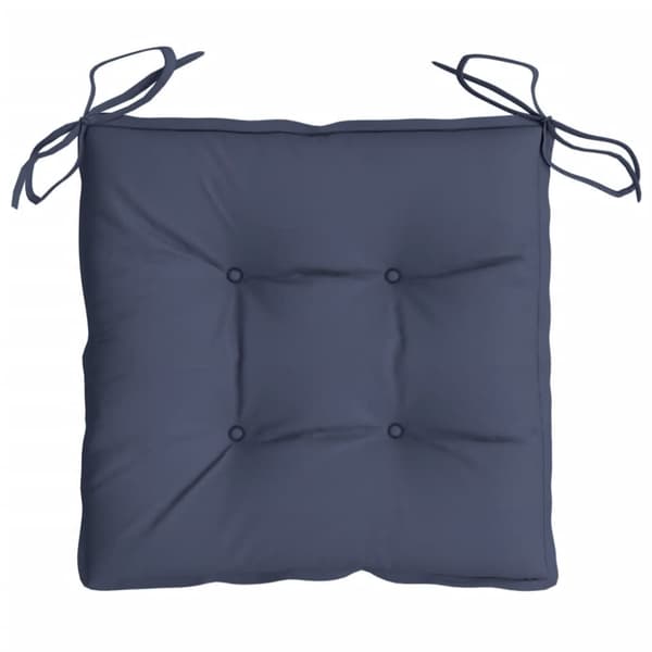 vidaXL stolehynder 6 stk. 50x50x7 cm oxfordstof marineblå