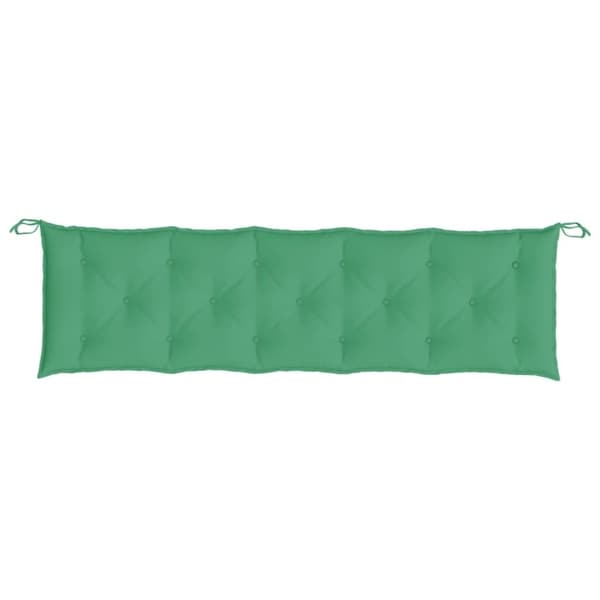 vidaXL Bänkdynor för trädgården 2st grön 180x50x7cm oxfordtyg