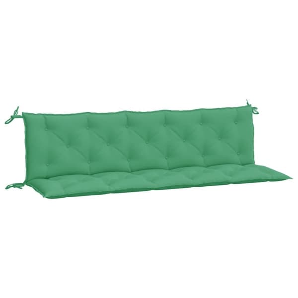 vidaXL Bänkdynor för trädgården 2st grön 180x50x7cm oxfordtyg