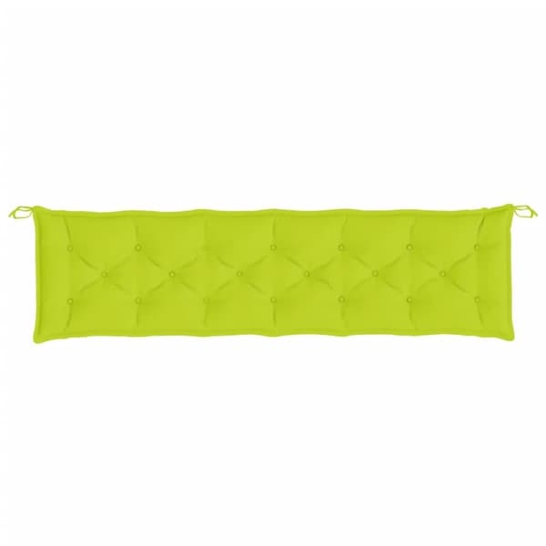 vidaXL hynde til havebænk 200x50x7 cm oxfordstof lysegrøn