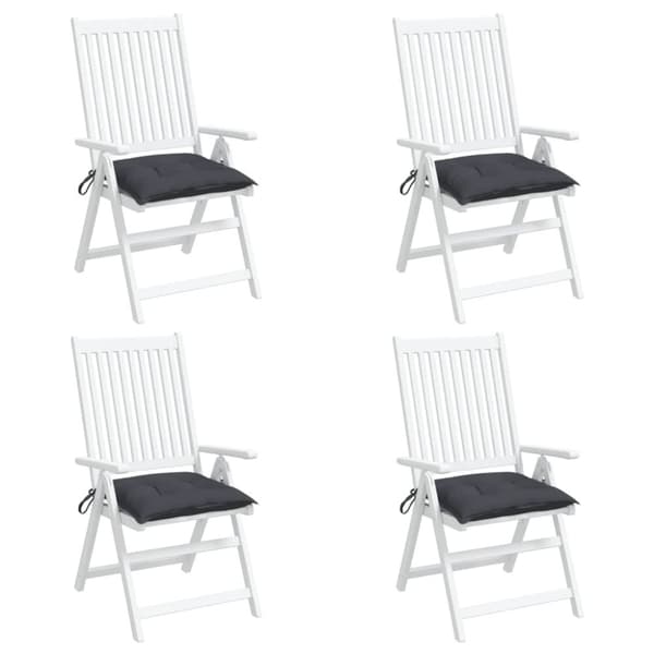 vidaXL Stolsdynor 4 st antracit 50x50x7 cm oxfordtyg
