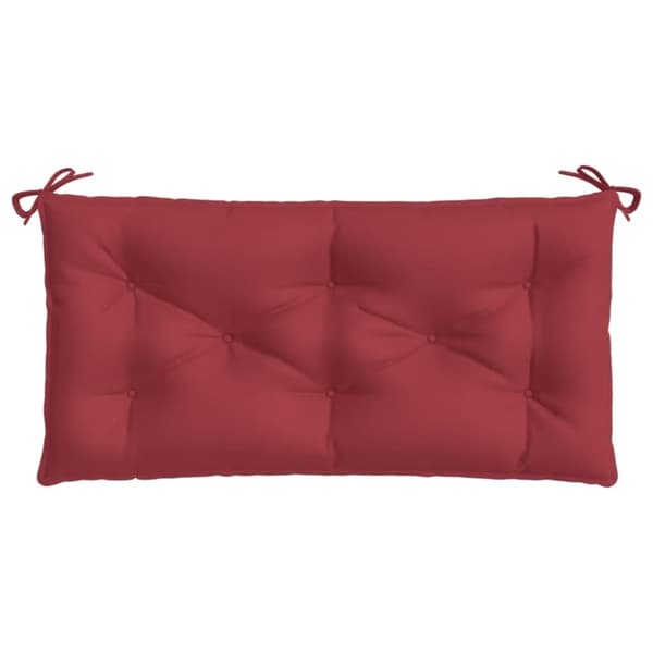 vidaXL hynde til havebænk 100x50x7 cm oxfordstof vinrød