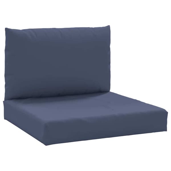 vidaXL pallehynder 2 stk. stof marineblå