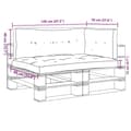 Miniatyrbild 10 av 11: vidaXL Palldynor 3 st svart tyg