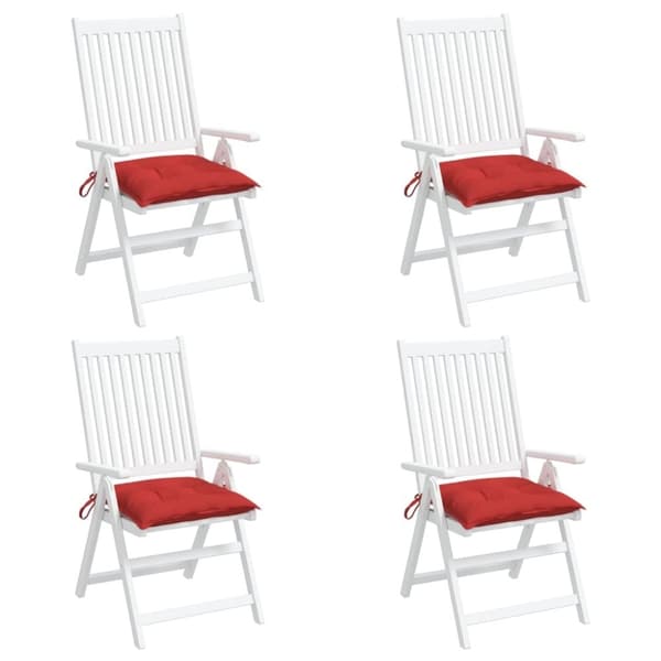vidaXL pallehynder 4 stk. 50x50x7 cm oxfordstof rød