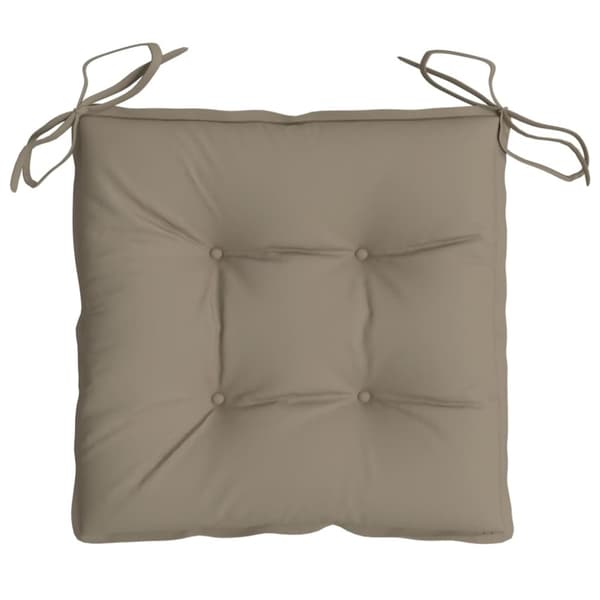 vidaXL Palldynor 2 st taupe 50x50x7 cm oxfordtyg
