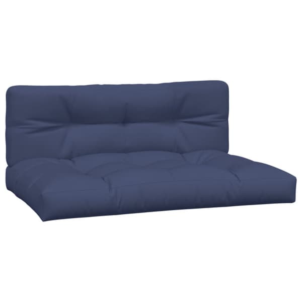 vidaXL pallehynder 2 stk. stof marineblå