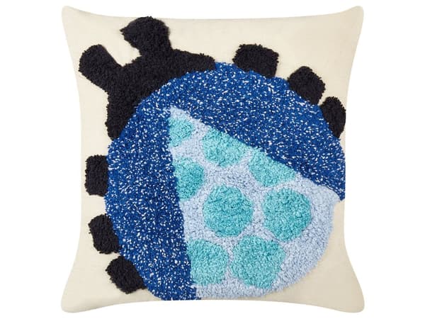 Set med 2 Prydnadskuddar Flerfärgad Bomull 45 x 45 cm med Nyckelpigemotiv Vardagsrum Sovrum