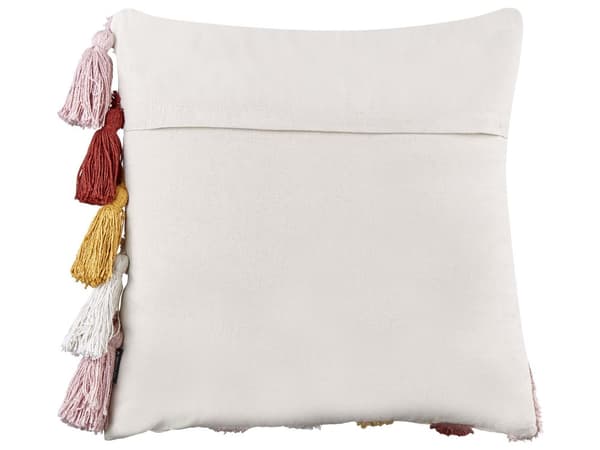 Set med 2 Prydnadskuddar Flerfärgad Bomull 45 x 45 cm Dekorativa Kuddar med Regnbågsmotiv Vardagsrum Sovrum