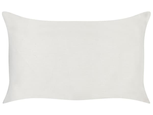 Sett med 2 Puter Rød og Hvit Bomull 30 x 50 cm Kasteputer Bomull med Stripemønster Trekk