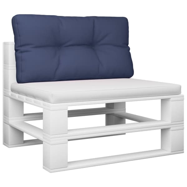 vidaXL pallehynde 120x40x12 cm stof marineblå