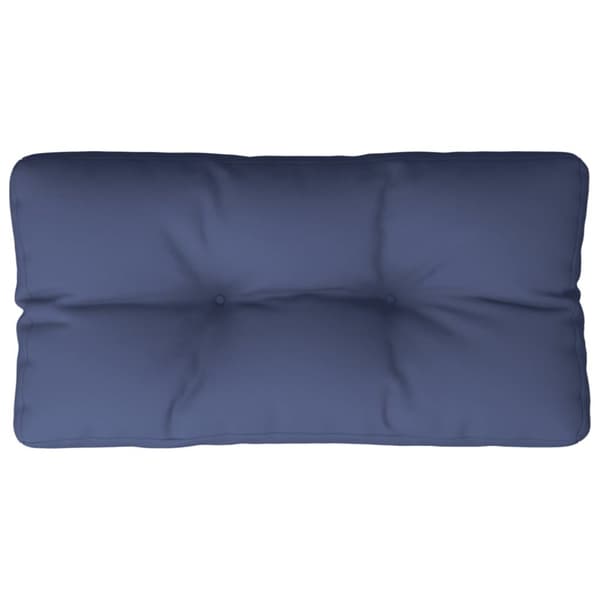 vidaXL pallehynde 120x40x12 cm stof marineblå