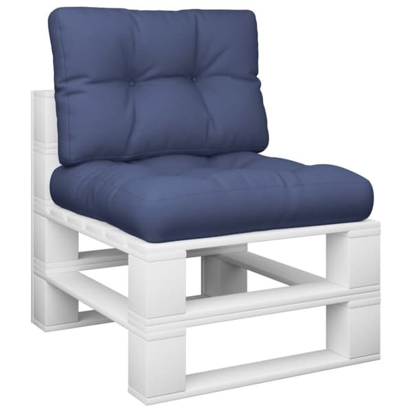 vidaXL pallehynder 2 stk. stof marineblå