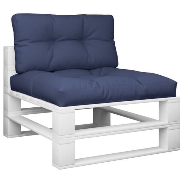 vidaXL pallehynder 2 stk. stof marineblå