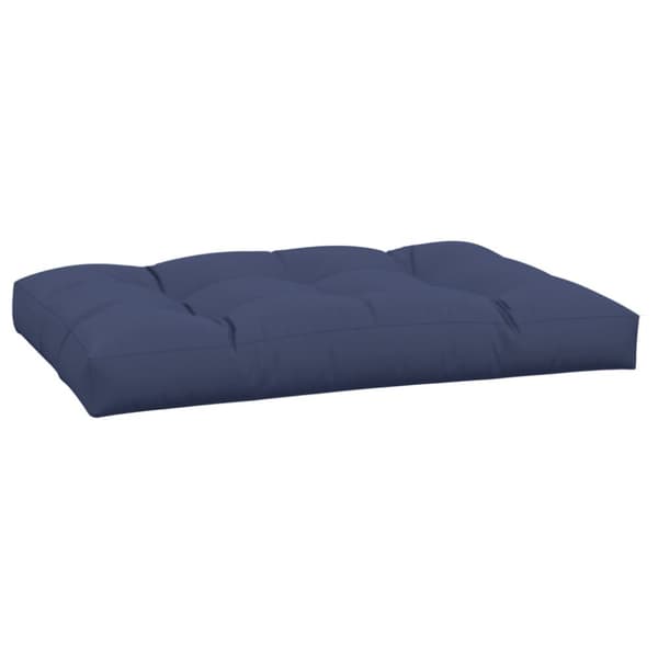 vidaXL pallehynde 120x80x12 cm stof marineblå