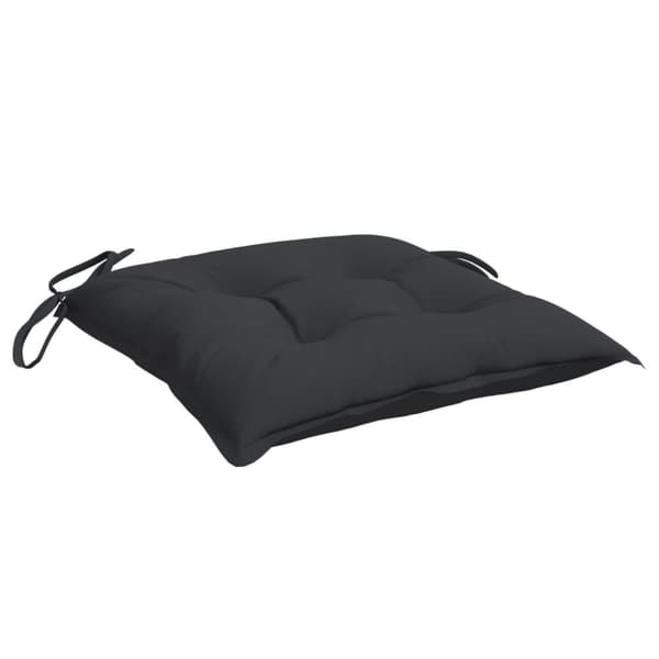 vidaXL stolehynder 4 stk. 40x40x7 cm oxfordstof sort
