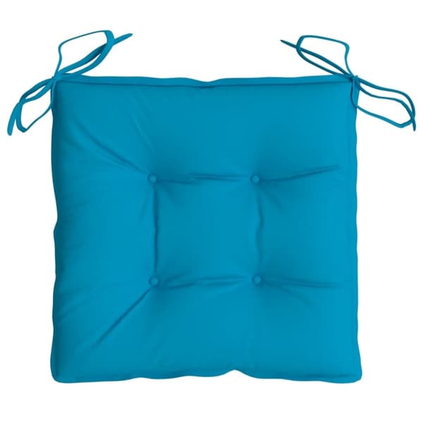 vidaXL stolehynder 6 stk. 40x40x7 cm oxfordstof lyseblå