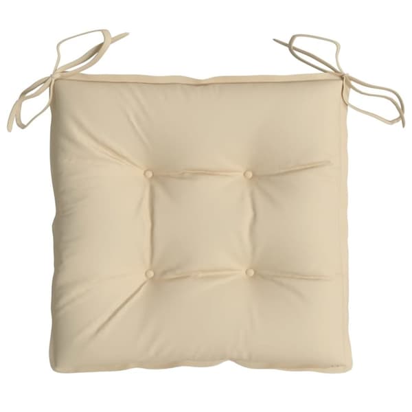 vidaXL stolehynder 6 stk. 40x40x7 cm oxfordstof beige
