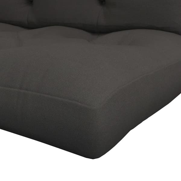 Rootz-istuintyyny - Napin tikkaus - Pehmuste - Polyesteripäällinen - Pehmeä-sileä - Polyesteri - Tummanharmaa - 120 x 80 x 12 cm