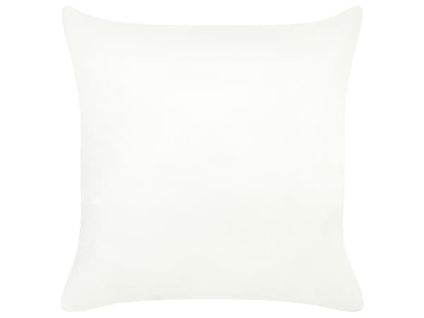 Set med 2 Prydnadskuddar i Beige Fuskpäls 45 x 45 cm Mjuka Fluffiga Kuddar