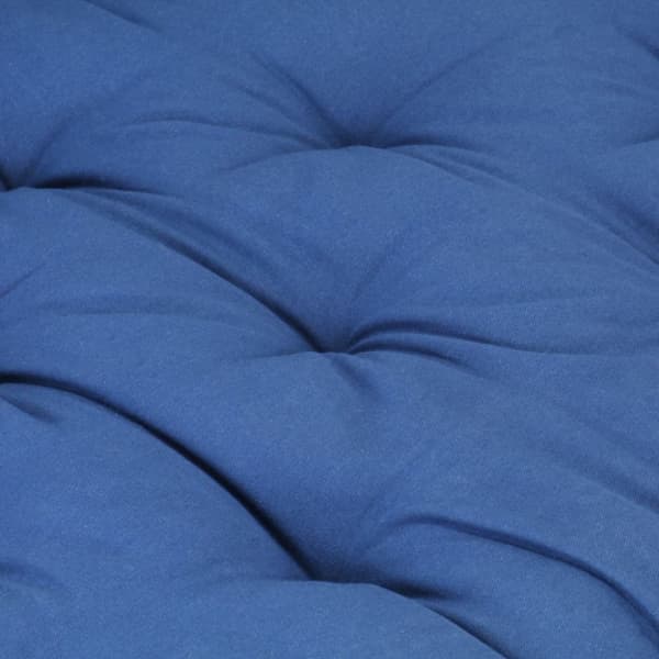 hynde til pallesofa 120x40x7 cm bomuld lyseblå