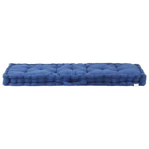 hynde til pallesofa 120x40x7 cm bomuld lyseblå