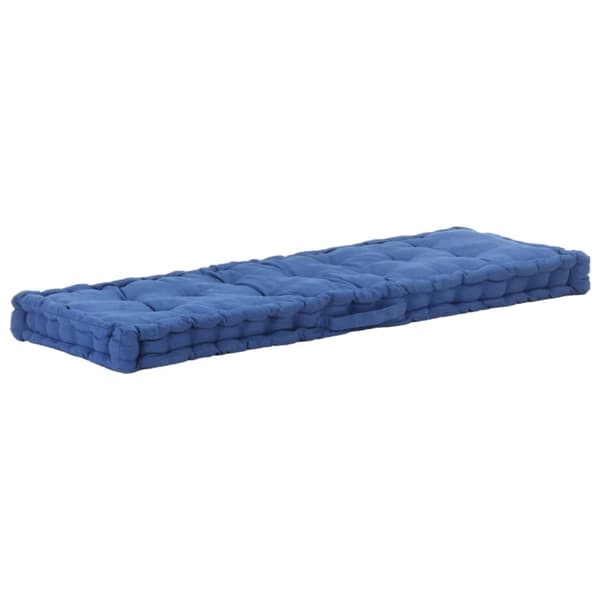 hynde til pallesofa 120x40x7 cm bomuld lyseblå