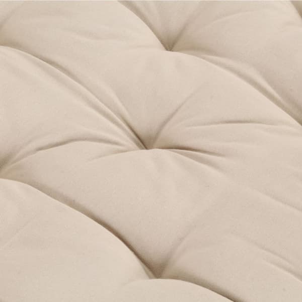 Dyna till pallsoffa bomull 120x40x7 cm beige