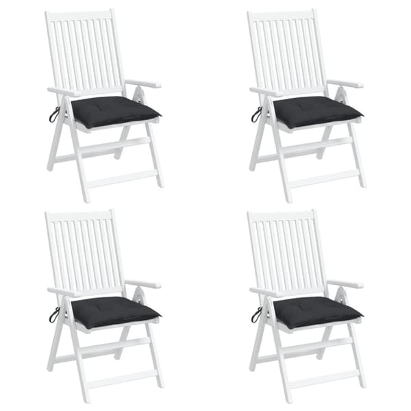 Stolsdynor 4 st svart 40x40x7 cm oxfordtyg