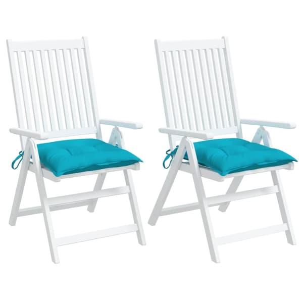 stolehynder 2 stk. 40x40x7 cm stof turkis