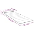 Miniatyrbillede 9 af 9: hynde til liggestol 180x60x3 oxfordstof beige